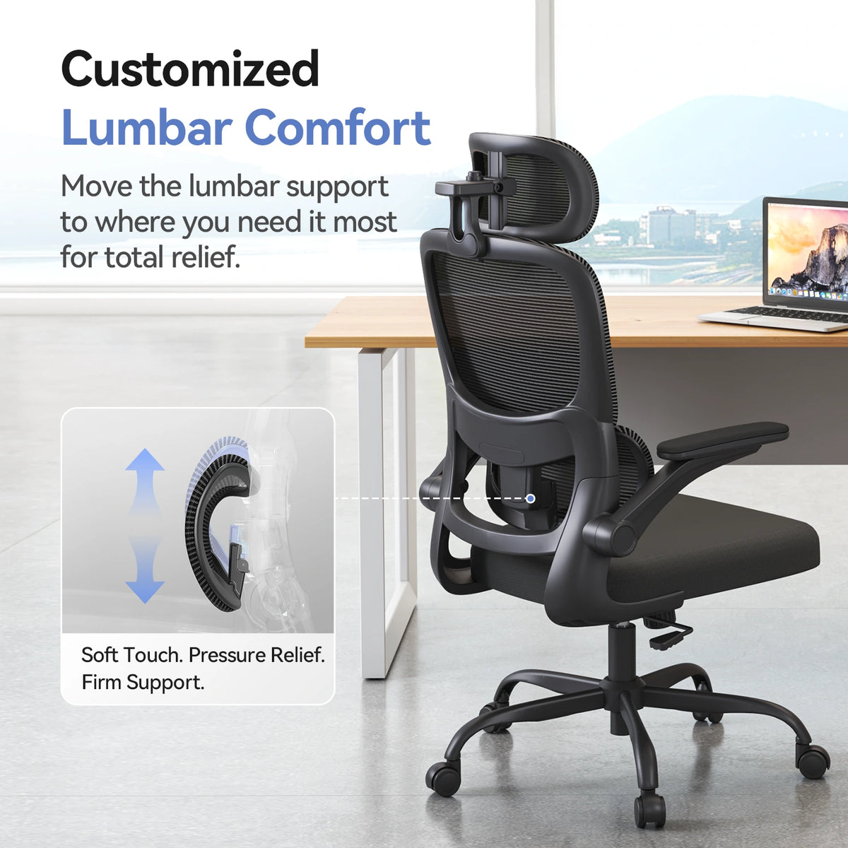 Sihoo M102C Pro Ergonomic Office Chair with Cushioned Seat