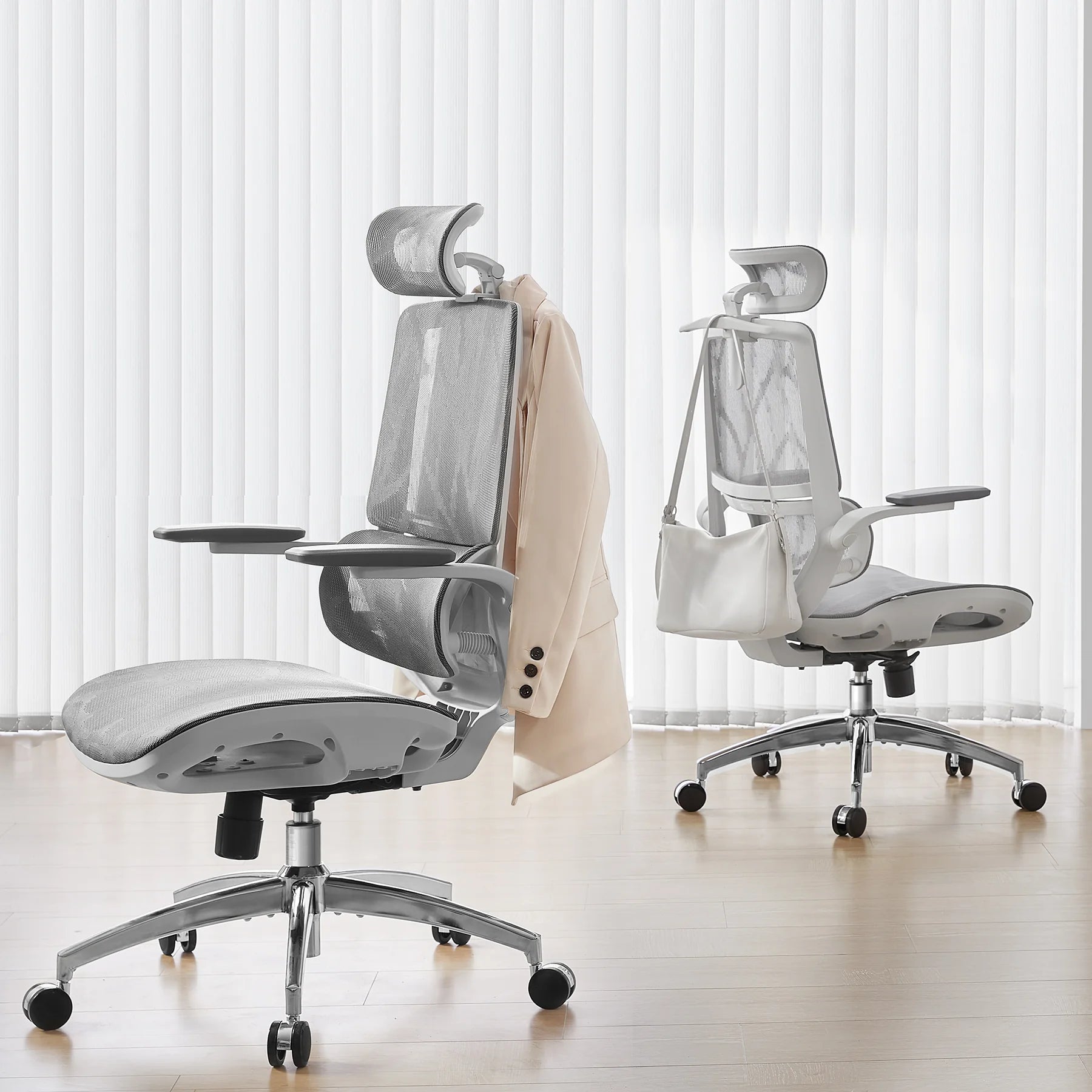 Sihoo M59AS Space-Saving Ergonomic Office Chair with Flip-Up Arms