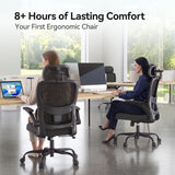 Sihoo M102C Pro Ergonomic Office Chair with Cushioned Seat