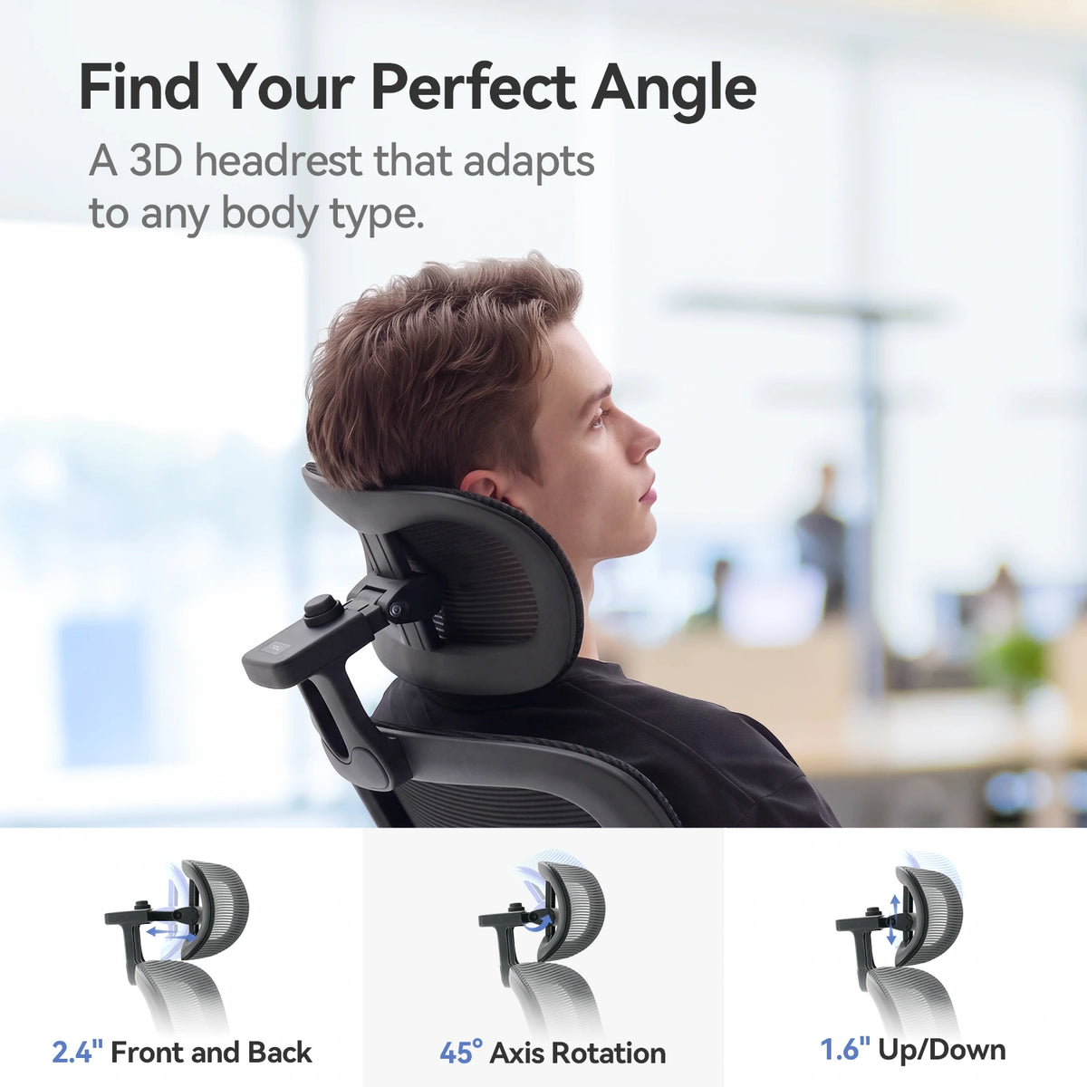 Sihoo M102C Pro Ergonomic Office Chair with Cushioned Seat