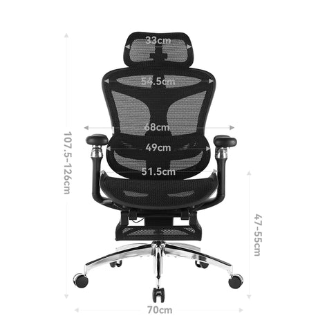 Sihoo C300 Pro Ergonomic Office Chair - Footrest Version