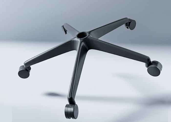 Reinforced five-star base ensures superior stability, supporting heavier loads with reliable durability and long-term structural integrity.